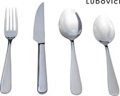 Bestekset - Ludovici Home - 16 - Delige - Besteksets - 4 Persoons - bestaande uit steakmes/diner vork/diner lepel/dessert lepelbestekset 4 personen 18/10