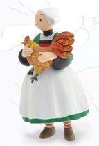 Becassine: Becassine and her Rooster Figurine