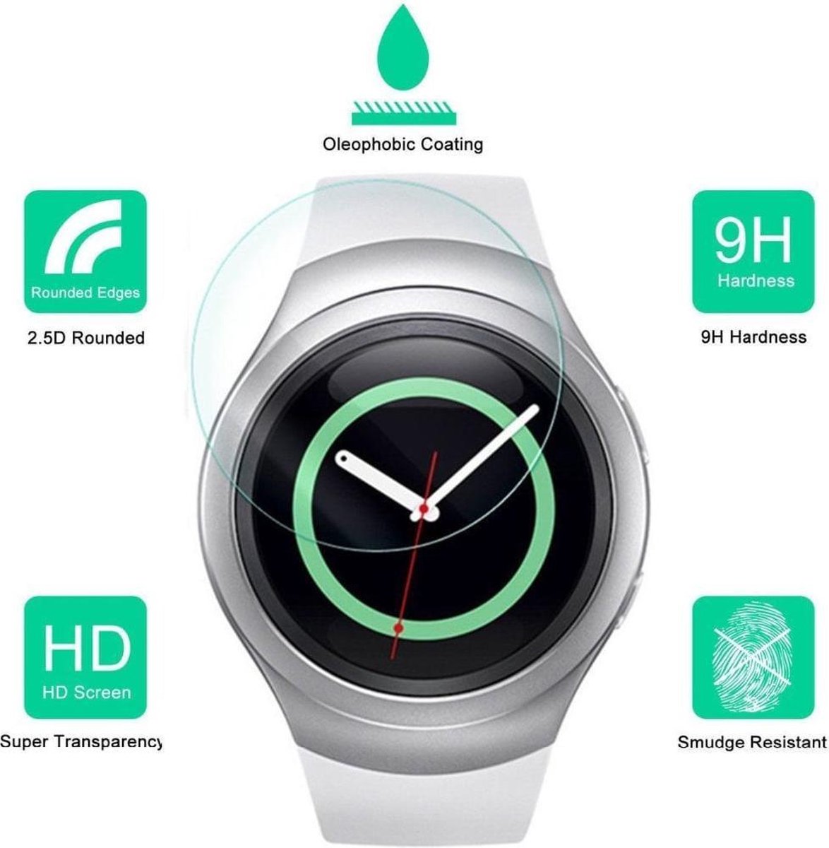 Samsung Gear S2 screen protector 9H Watchbands shop bol