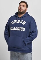 Urban Classics Hoodie/trui -5XL- College Print Blauw