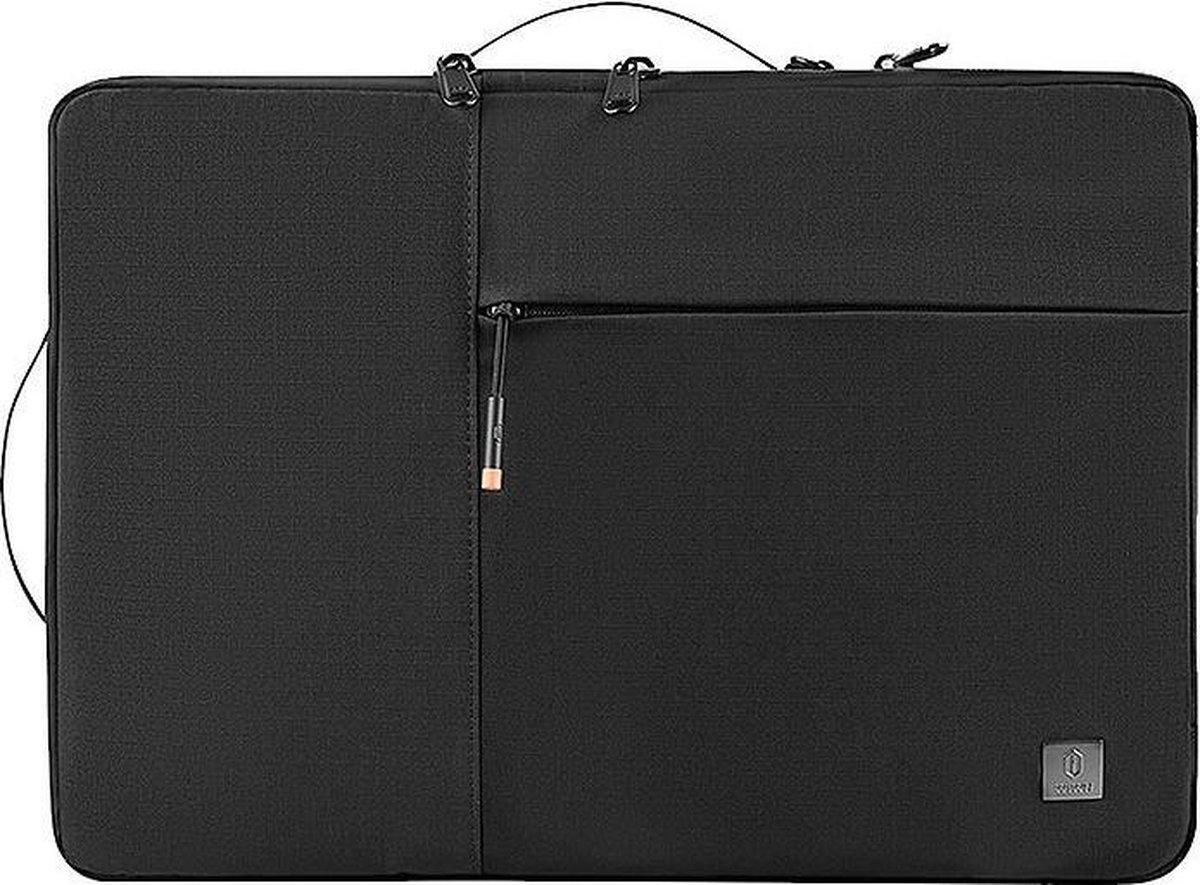 WIWU - Laptop sleeve 15.6 inch - Alpha Double Layer Laptop & MacBook Sleeve - Zwart