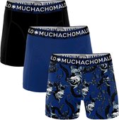 Muchachomalo - jongens 3-pack voxho blauw & zwart - 146/152