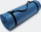 Yogamat, Fitnessmat blauw 190 x 100 x 1,5 cm gymnastiekmat fitness yoga gym joga vloermat fitniss sportmat fitnis - Multistrobe