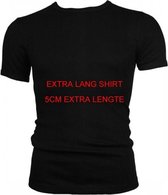 Beeren Heren T-Shirt Extra lang - Zwart - maat L