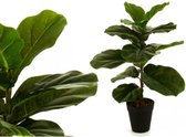 Groene kunstplant "Tabaksplant" H. 60 cm