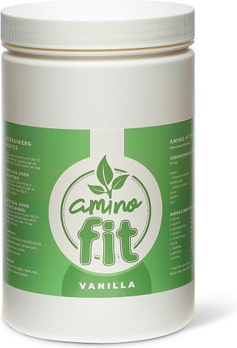 Goedkoopste Amino-fit - plantaardig eiwitpoeder - 500 gram - Vanille