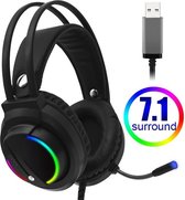 DrPhone RGB 7.1 – Surround Sound -  RGB – Gaming Headset – Esports Headset – USB -Geschikt voor Playstation/PC