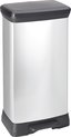 Curver Decobin Pedaalemmer - Prullenbak - 50 Liter Inhoud - Met Geurafsluitende Deksel - Metallic look