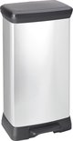 Curver Decobin Pedaalemmer Prullenbak - 50l - Metallic look