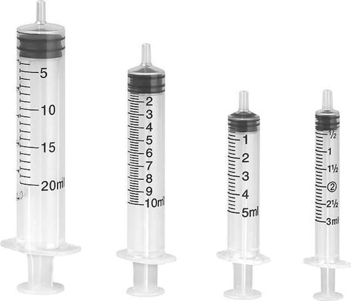Goedkoopste Mediware Wegwerpspuiten 20 ml 50 St