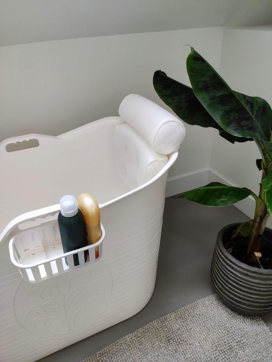 Bath Bucket Wit Met Hoofdkussen Zitbad & Nekkussen Bath