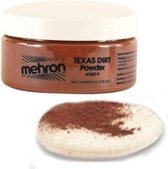 Mehron Specialty Powder Texas Dirt Powder voor het aanbrengen van vegen en vlekken  - 65 g