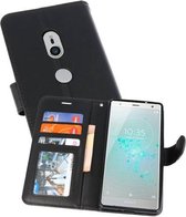 Wallet Cases Hoesje Geschikt voor Xperia XZ2 Zwart