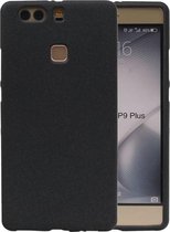 Sand Look TPU Backcover Case Hoesjes voor Huawei P9 Plus Zwart
