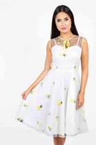 Voodoo Vixen Flare jurk -XL- Stacet Pineapple Wit