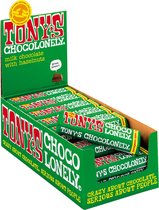 Tony's Chocolonely Chocolade Reep Melk Hazelnoot - 35 x 47 gram