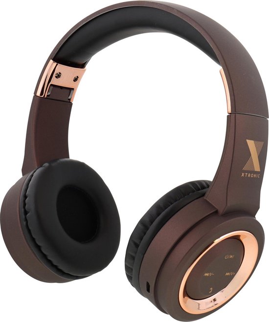 XTronic On Ear Bluetooth Hoofdtelefoon/Koptelefoon - Bruin | Comfortable  Fit | Perfect... | bol.com