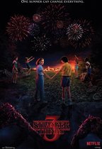 Stranger Things poster - deel 3 -  Mike Wheeler  - Eleven - Netflix - formaat 61 x 91.5 cm