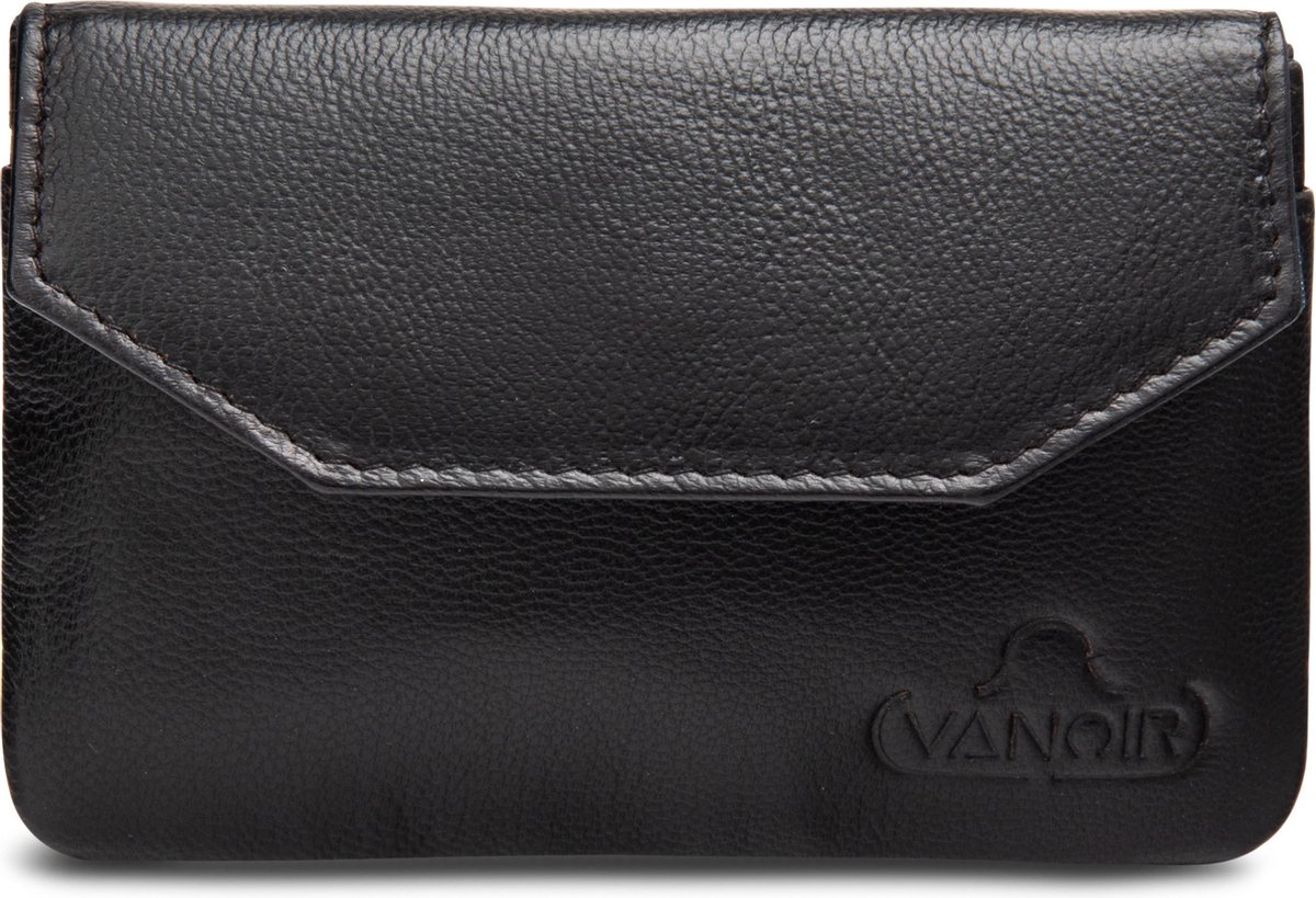 VANOIR portemonnee dames - RFID-Bescherming - leer - zwart uni