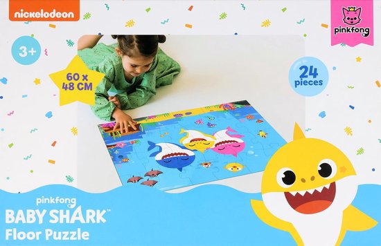 Foto: Baby shark puzzel 24 pieces groot