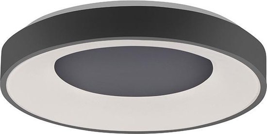 Paul Neuhaus steffie - Moderne LED Dimbare Plafondlamp met Dimmer - 1 lichts - Ø 500 mm - Antraciet - Woonkamer | Slaapkamer | Keuken