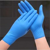 Handschoenen nitril blauw S - bacteriën virussen wegwerp handschoenen Nitril handschoen poedervrij - 100 stuks