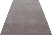 Laagpolig vloerkleed Ata - beige - 80x250 cm