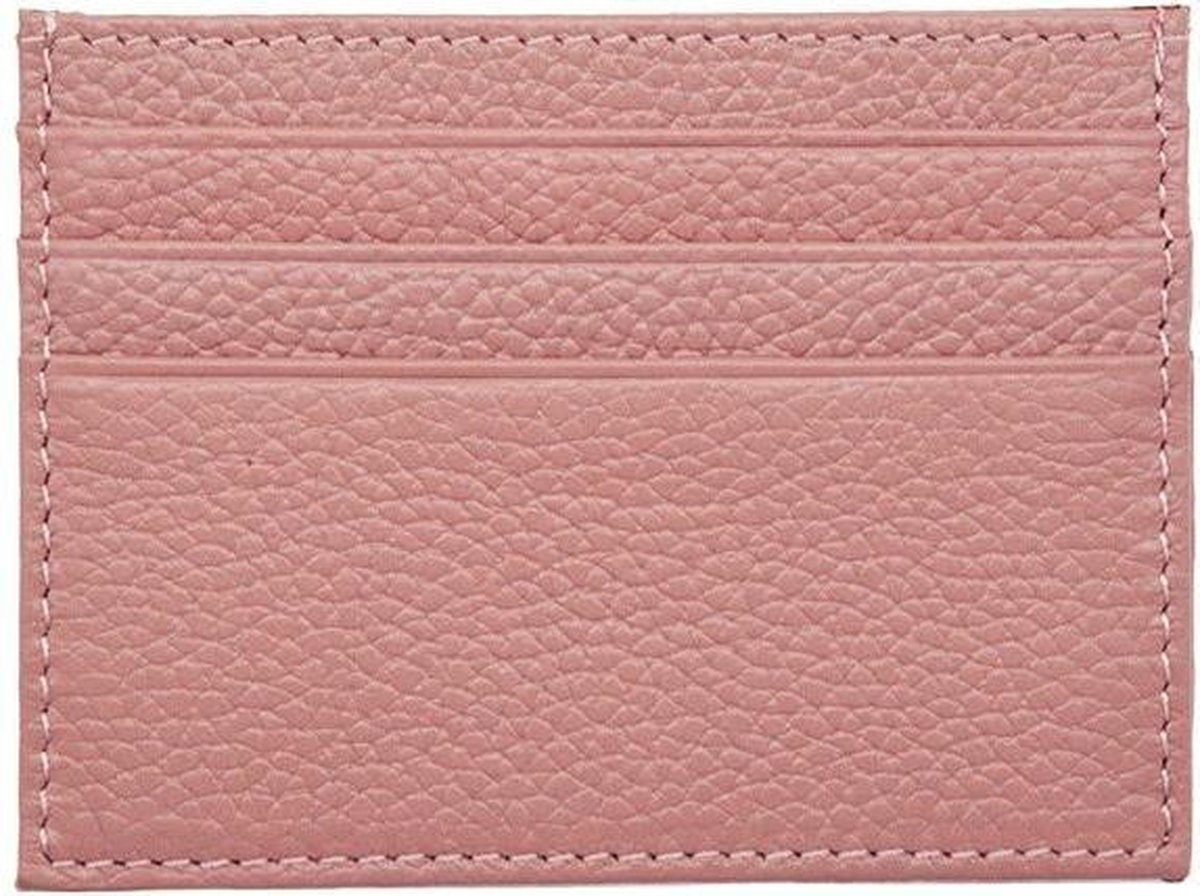 Pasjeshouder voor 7 Pasjes - Zalm Roze - Portemonnee Heren Dames - Kaarthouder - Papa Cadeau Voor Mannen - Vaderdag