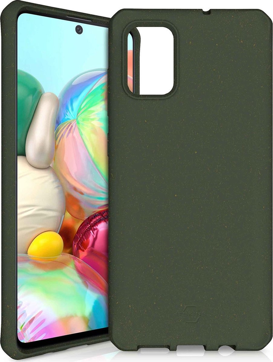 ITSkins Feronia Bio voor Samsung Galaxy A71 - Level 2 bescherming - Kaki groen