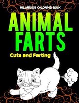 Animals Farts Hilarious Coloring Book Cute and Farting