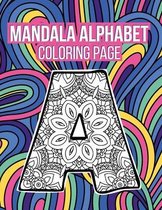 Mandala Alphabet Coloring Page