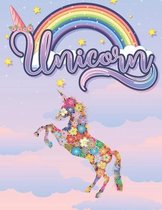 Unicorn: 8.5/11 inch 21.59/27.94 cm 60 page. 60 adorable designs Coloring Book