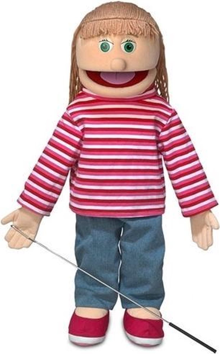 Sillypuppets - Handpop Emily 63 cm - Handpoppen - Buikspreekpop - Poppentheater - Puppet