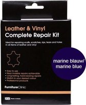 Compleet Lederen Reparatie Set - Kleur: Marine Blauw / Navy Blue - Kleine Beschadigingen Herstellen - Leer en Lederwaar - Complete Leather Repair Kit