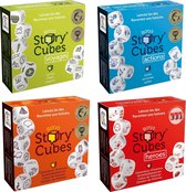 Spellenbundel - Dobbelspel - 4 Stuks - Rory's Story Cubes Actions, Voyages, Original & Heroes