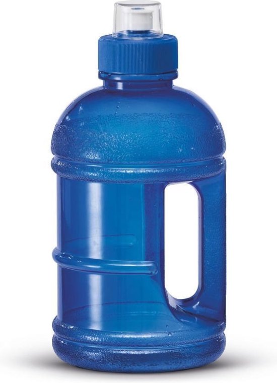 een miljoen faillissement Plicht 1x Blauwe kunststof bidon/drinkfles/waterfles 1250 ml | bol.com