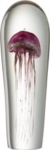 J-Line Presse Papier Kwal Glas Bordeaux/Goud Large