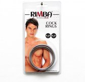 Rimba Bondage Play Metalen Cockringen Set met lasnaad in verschillende maten Ø 30 mm en Ø 35mm