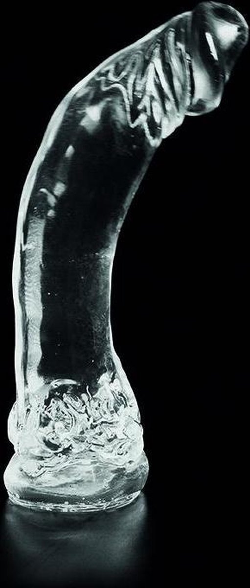 Goedkoopste Dark Crystal XXL Dildo 34 x 7 cm - transparant