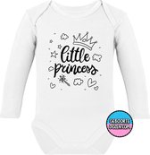 Romper - Little princess - maat 62/68 - lange mouwen - baby - baby kleding jongens - baby kleding meisje - rompertjes baby - rompertjes baby met tekst - kraamcadeau meisje - kraamcadeau jonge