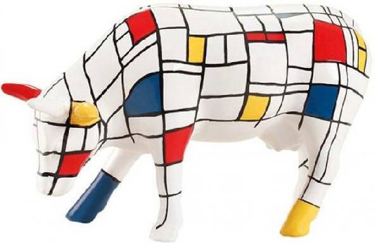 Cowparade Medium Ceramic Moondriaan