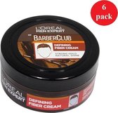 LOREAL MEN EXPERT BARBERCLUB - DEFINING FIBER CREAM - 6 x 75ml - VOORDEELPAKKET