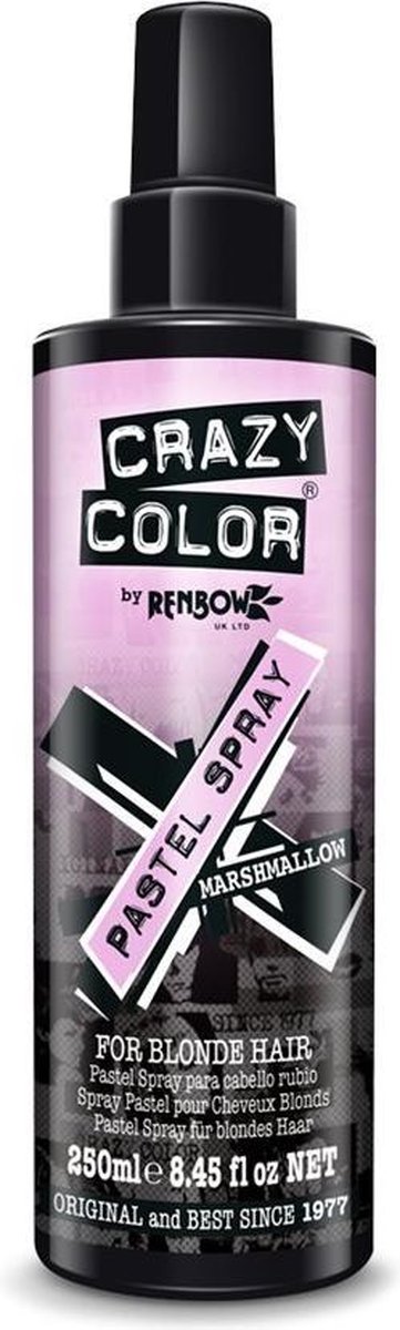 Crazy Color Gekleurde haarspray Marshmallow Roze