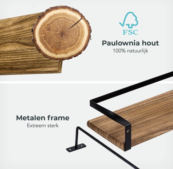 Detail van de houten nerf van een plank, en de bevestiging van de metalen frame.