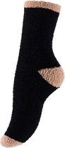 Vincent Creation - Sokken - Huissokken Dames - Verwarmde Sokken - Luipaard Motief & Beige Zwart - 2-Pack - 2 Paar - Huis Sokken