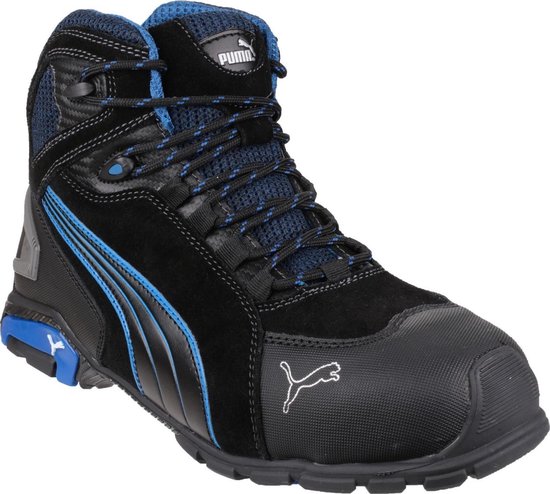 PUMA Rio Black Mid 632250-45 Chaussures montantes de sécurité S3 Pointure (EU): 45 noir, bleu 1 pc(s)