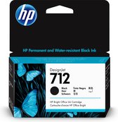 HP 712 38 ml inktcartridge voor DesignJet;zwart