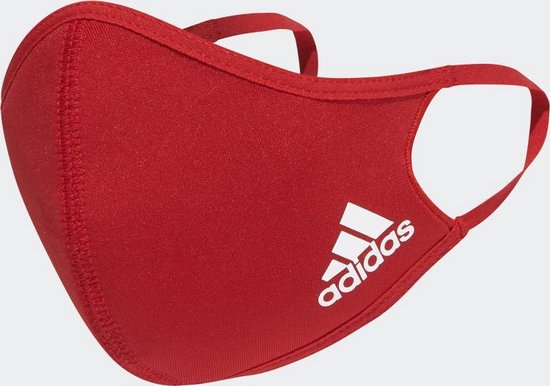 adidas Mondkapje 3-Pack - rood - maat One size | bol.com