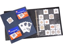 Hartberger muntalbum met munthouders - het veiligste muntenalbum voor al uw munten en penningen - verzamelalbum - inclusief munthouders