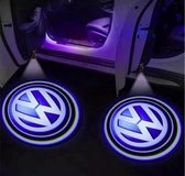 Volkswagen Deur Logo Projector - Licht Projector -  draadloos - op batterij - universeel - 2 stuks